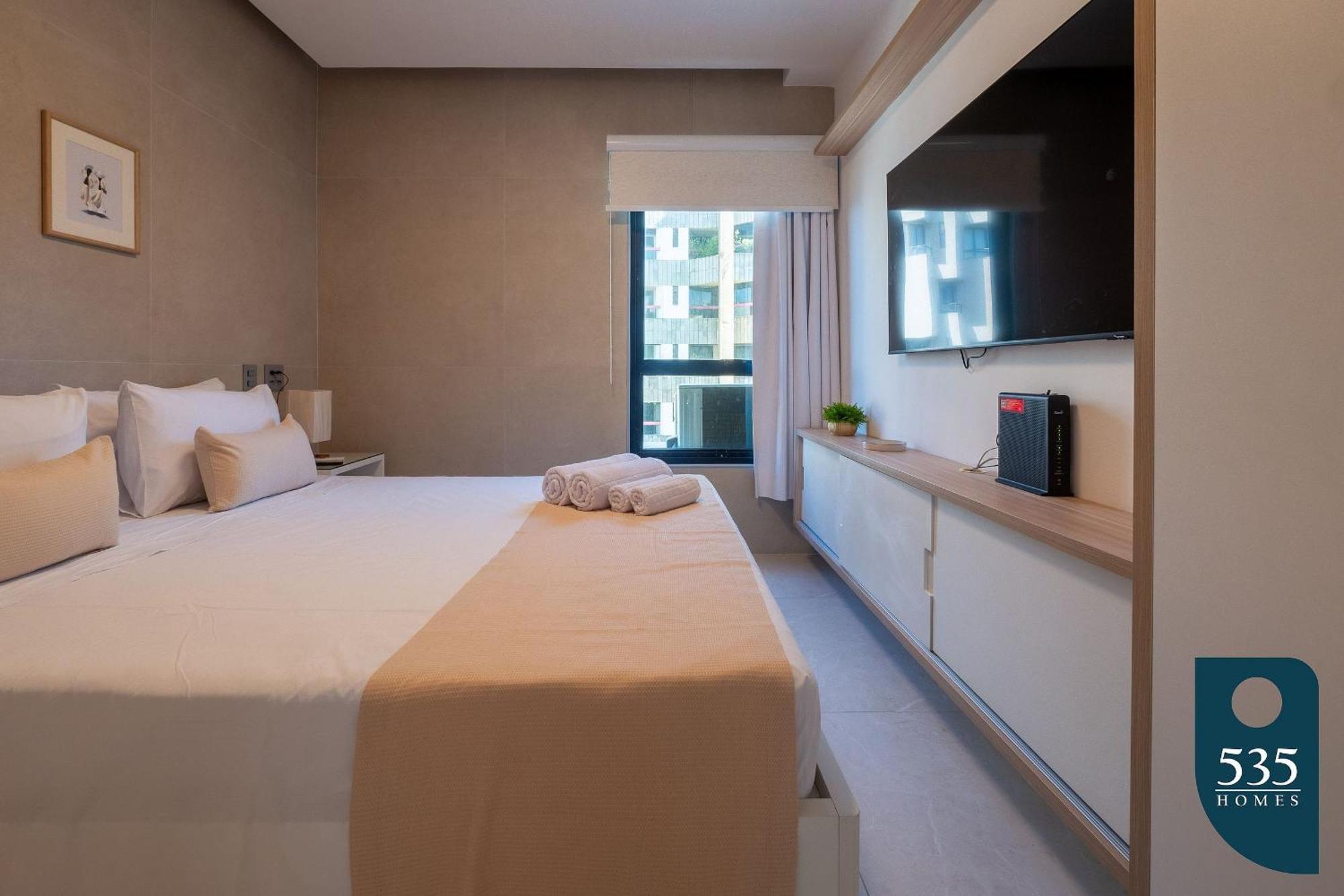 公寓 Ideal Em Ondina: Elegante E Bem Decorado *